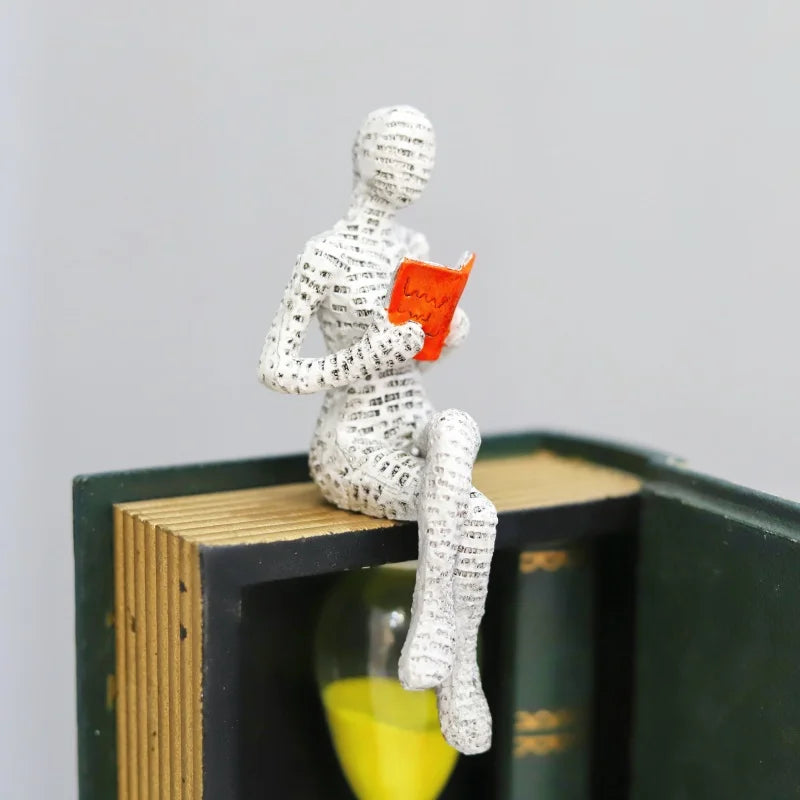 Abstract Woman Thinker Statue – Paper Pulp Art for Modern Home Decor