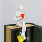 Abstract Woman Thinker Statue – Paper Pulp Art for Modern Home Decor