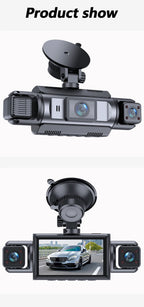 4-Channel Dash Cam – 360° WiFi Video Recorder for 24H Car Parking Surveillance