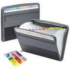 Expanding Accordion File Organizer – 13 Pockets with Zipper for Office