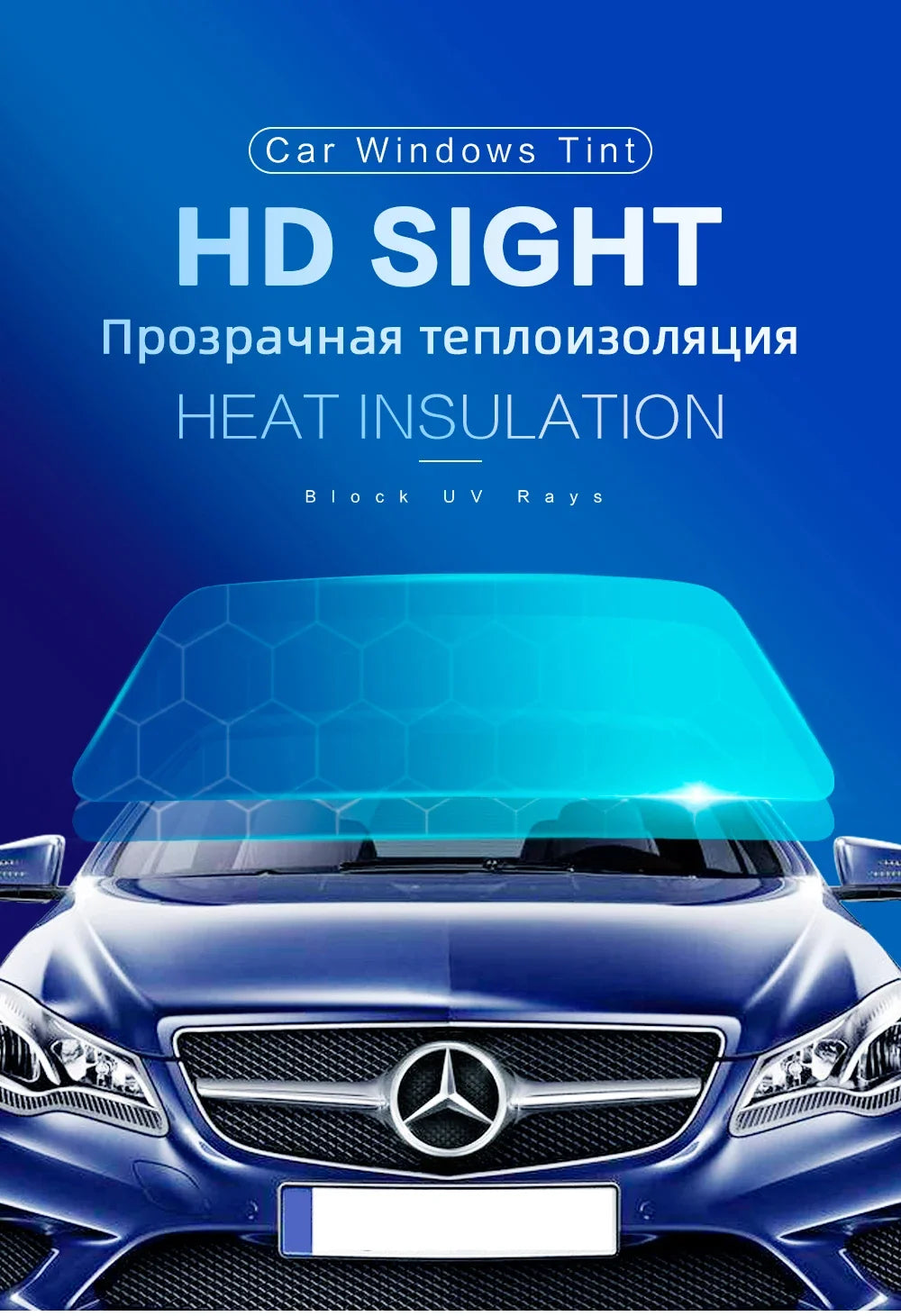 Black Window Tint Film – 50cmx3m Heat Control for Car Solar UV Protection