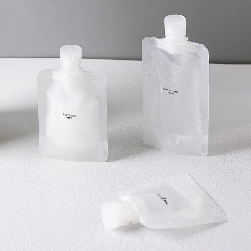 Refillable PET Travel Bottle Set – Portable Cosmetic Containers for Vacation