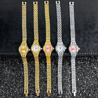 Gold Plated Quartz Bracelet Watch – Elegant Analog Timepiece for Women