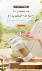 Portable Electric Protein Shaker – 450ml USB Rechargeable Mixer for Fitness Gym