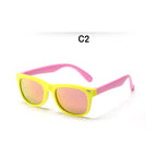 Polarized TR90 Kids Sunglasses – UV400 Silicone Shades for Outdoor Activities