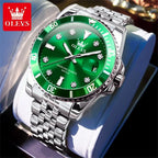 Stainless Steel Quartz Watch – Luminous Calendar Wristwatch for Business Men