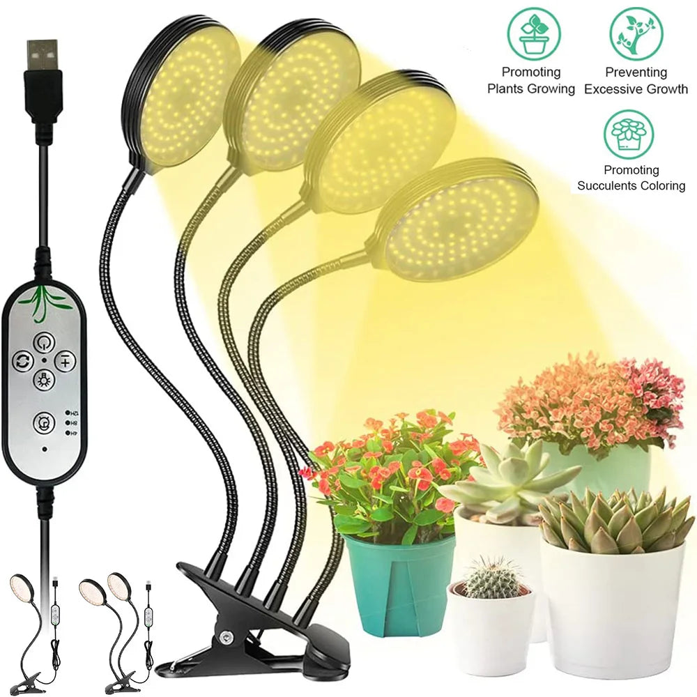 Dimmable LED Plant Grow Light – Full Spectrum Phyto Lamp for Indoor Gardening