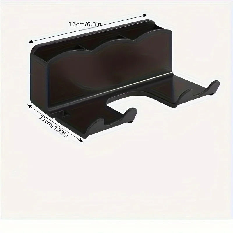 Wall Mounted Hair Dryer Holder – Adhesive Bathroom Storage Bracket
