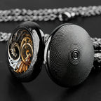 Vintage Dragon Pocket Watch – Quartz Necklace Pendant for Men and Kids