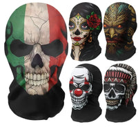 Full Face Skull Animal Mask – Breathable Mesh Headgear for Halloween Cosplay