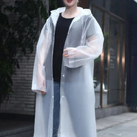 Heavy Duty Waterproof Raincoat – Thickened Hooded Poncho for Outdoor Travel