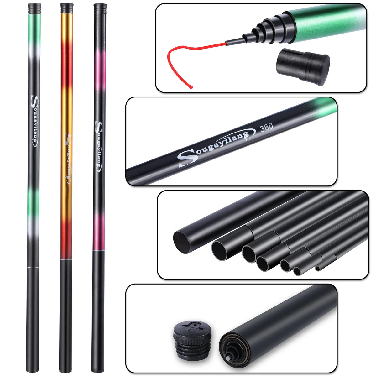 Telescopic Carp Fishing Rod – Lightweight Portable Pole for Outdoor Angling