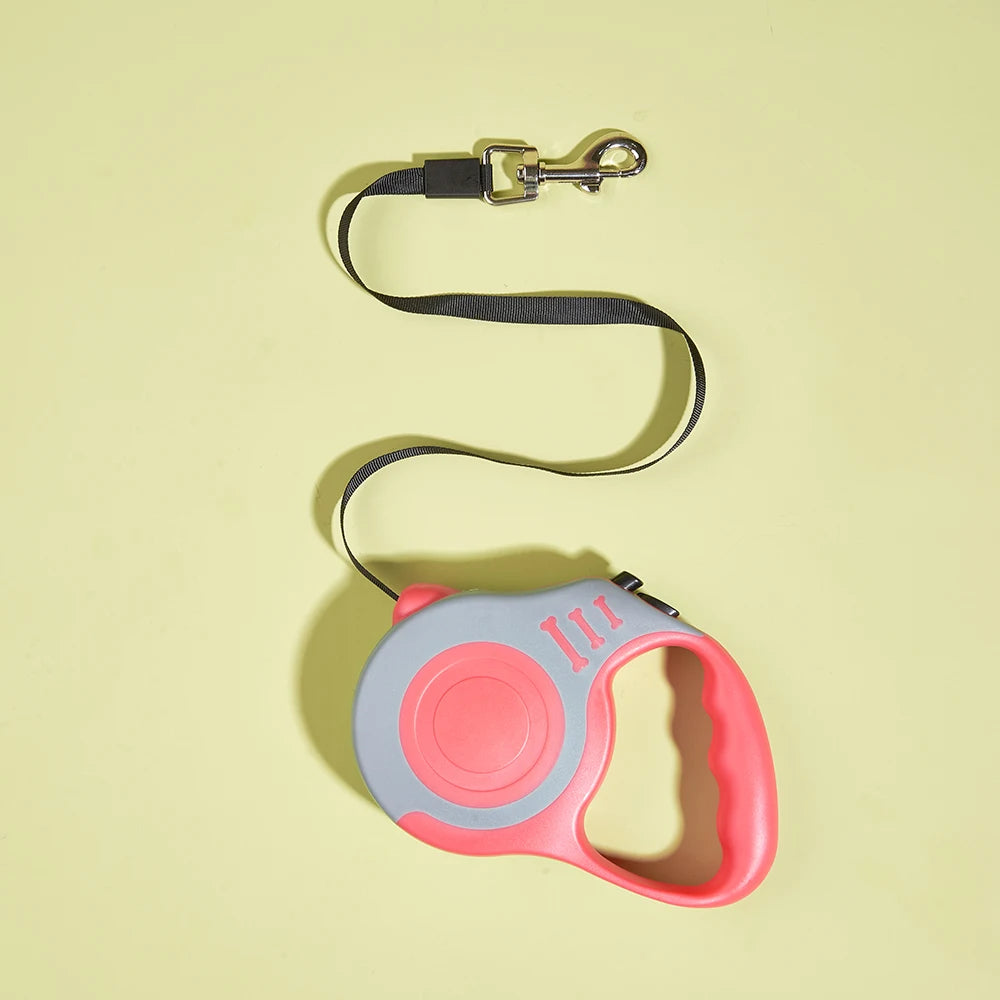 Retractable Nylon Dog Leash – Durable Automatic Lead for Small to Large Pets