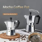 Aluminum Moka Pot Coffee Maker – Espresso Percolator for Home and Camping