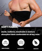 Men Tummy Control Waist Trainer – Compression Body Shaper for Gym Workout
