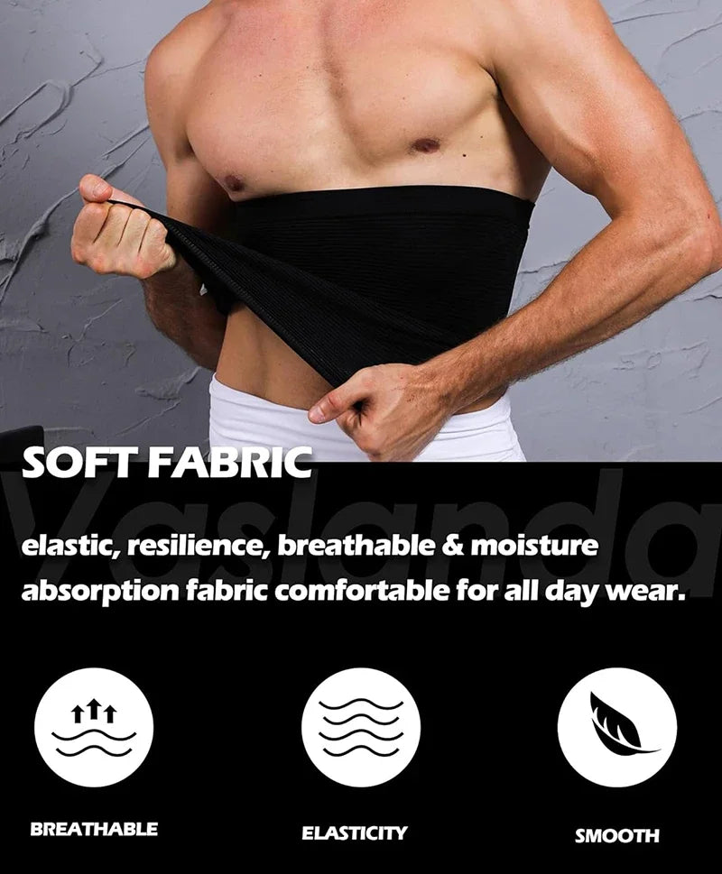 Men Tummy Control Waist Trainer – Compression Body Shaper for Gym Workout