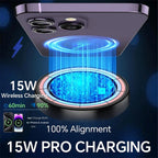 Magnetic Wireless Car Charger – 15W Fast Charging Mount for iPhone and Samsung