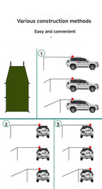 Portable Car Awning Tarp – Lightweight Vehicle Shelter for Camping