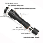 T6 LED Zoomable Flashlight – Waterproof Aluminum Torch for Camping