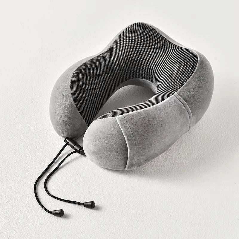 U-Shaped Memory Foam Neck Pillow – Cervical Orthopedic Support for Travel