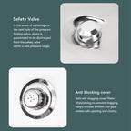 Stainless Steel Pressure Cooker – Explosion Proof Pot for Kitchen Cooking