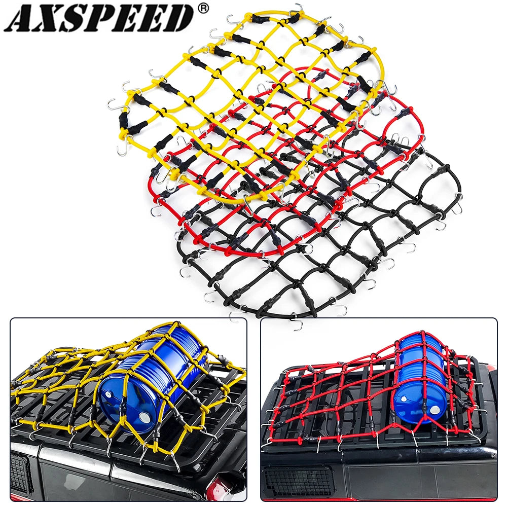 Elastic Luggage Net – Roof Rack Storage for 1/10 to 1/24 RC Crawler Cars
