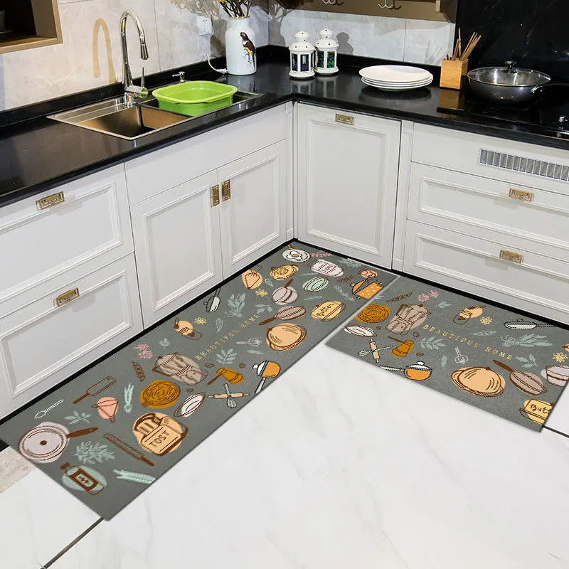 Anti-Slip Floor Mat – Modern Home Decor Rug for Kitchen and Bathroom