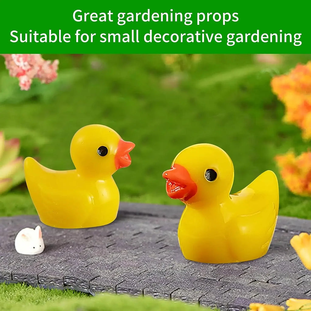 Miniature Resin Duck Figurines – Tiny Animal Charms for Micro Landscapes