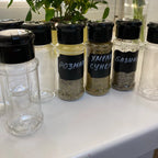 Glass Spice Jars – 100ML Seasoning Containers for Kitchen Storage and BBQ