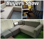 Stretch Milk Silk Sofa Cover – Fitted Couch Slipcover for Living Room Furniture