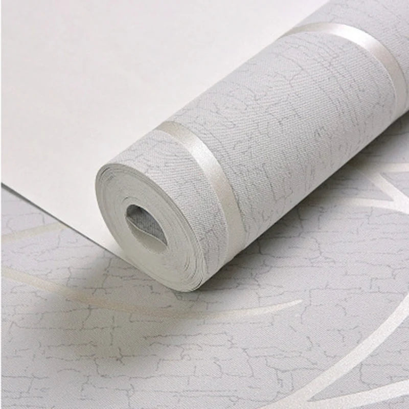 Non-Woven Striped Wallpaper – 53cm Thickened Modern Decor for Bedroom Walls