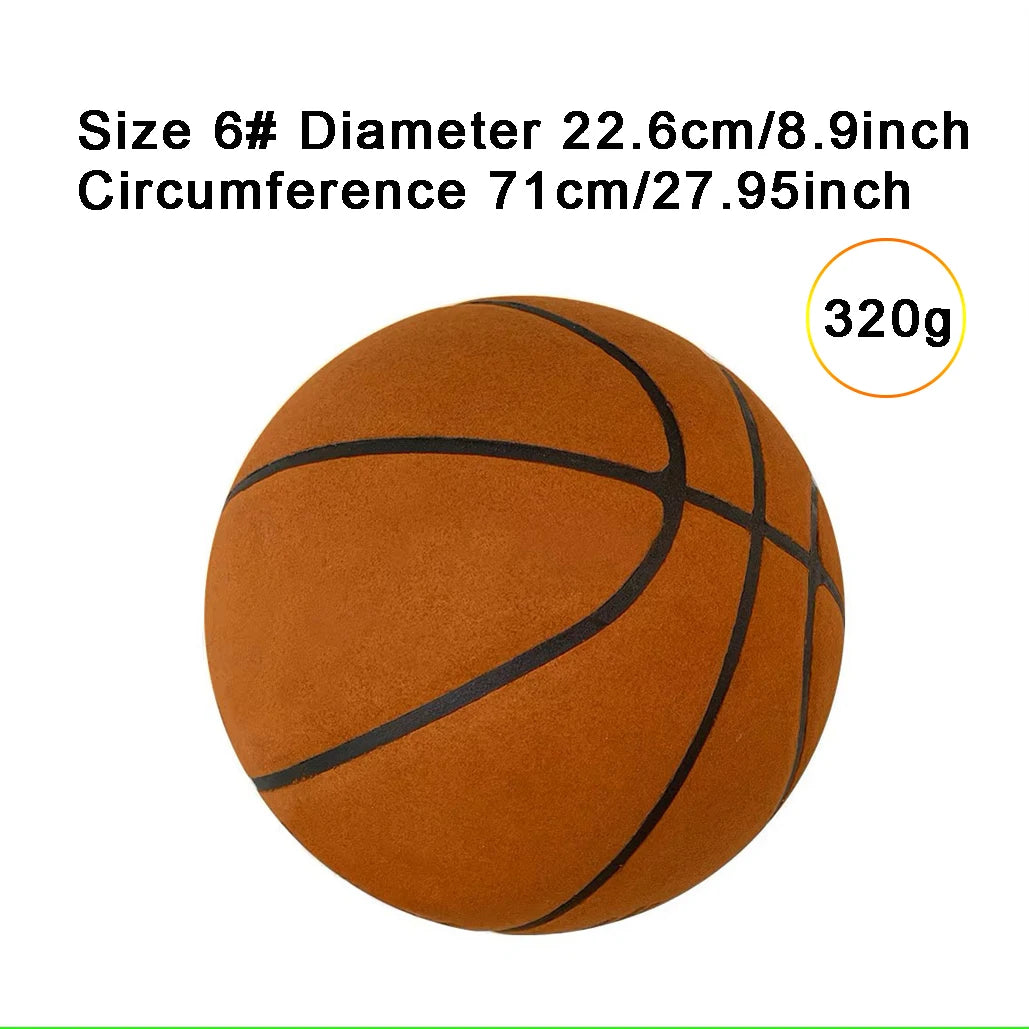 Silent Foam Basketball – Size 7 Airless Ball for Indoor Dribbling Training
