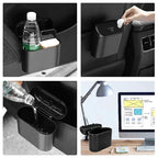 Leak-Proof Car Trash Can – Compact Waste Bin with Garbage Bags for Auto Interior