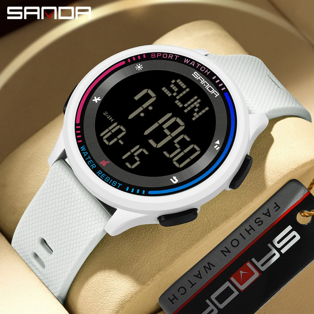 Digital Sports Watch – Waterproof Large Display for Outdoor Athletics