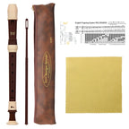 8-Hole Baroque Bass Recorder – Detachable Woodwind for Music Students