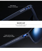 Polarized TR90 Sports Sunglasses – Lightweight UV Protection for Outdoor Men Women