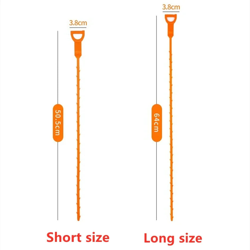 Drain Snake Hair Clog Remover – Flexible Sewer Tool for Bathroom Sink Blockages