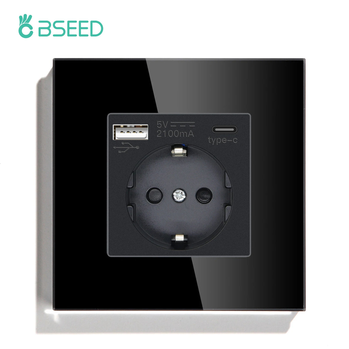 BSEED Touch Light Switch – LED Wall Socket with USB-C for Modern Home Decor