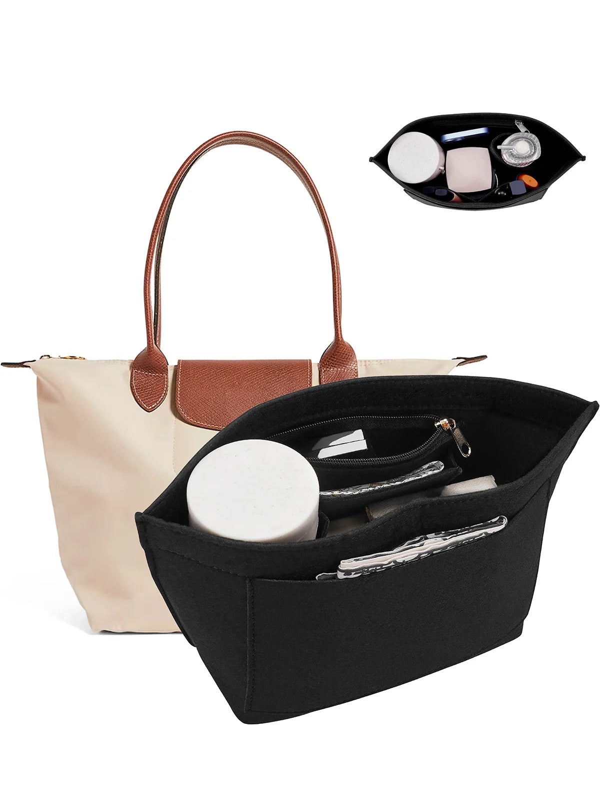 Felt Purse Organizer Insert – Multi-Size Handbag Shaper for Women