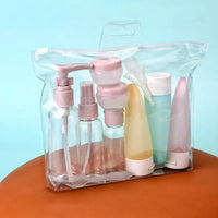 Silicone Travel Bottle Set – Refillable Liquid Containers for Toiletry Storage