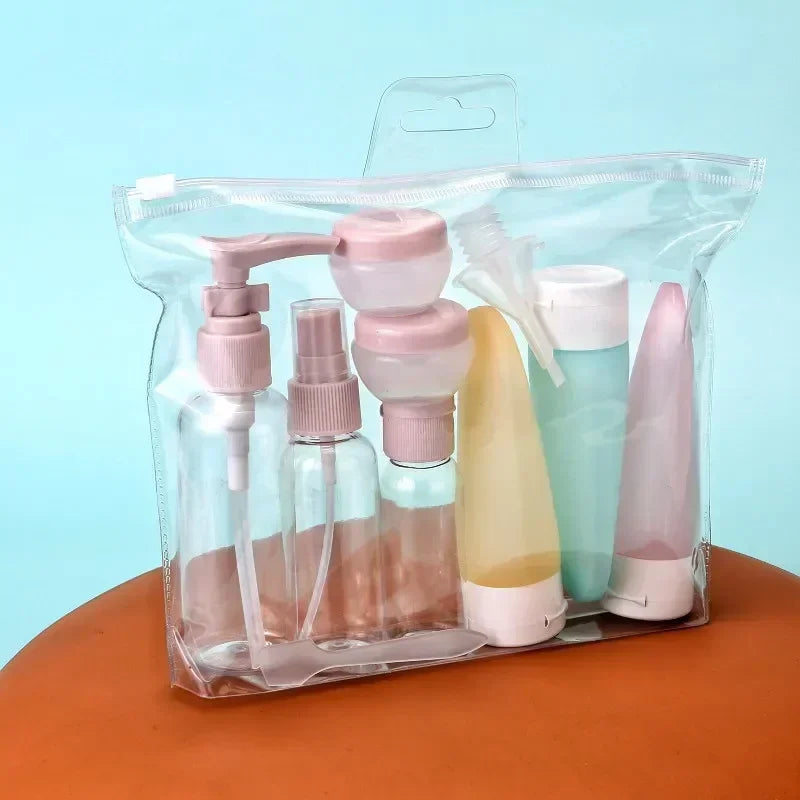 Silicone Travel Bottle Set – Refillable Liquid Containers for Toiletry Storage