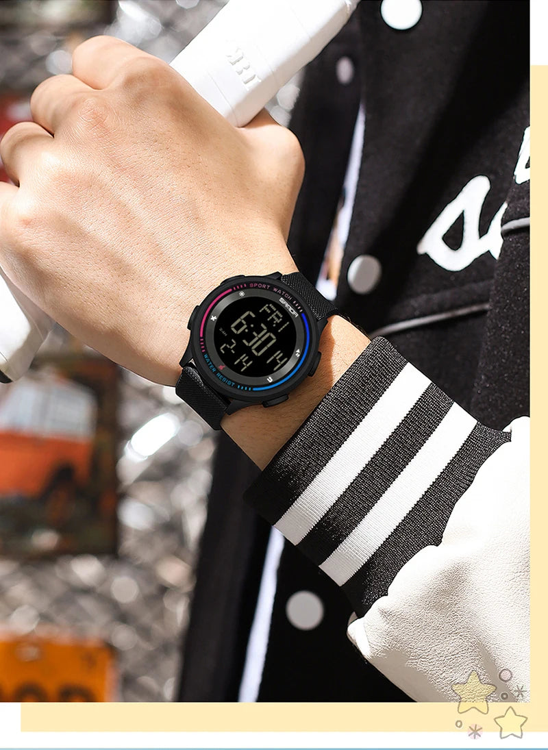 Digital Sports Watch – Waterproof Large Display for Outdoor Athletics