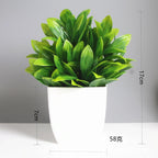 Artificial Potted Bonsai Tree – Realistic Green Plant for Home Office Decor