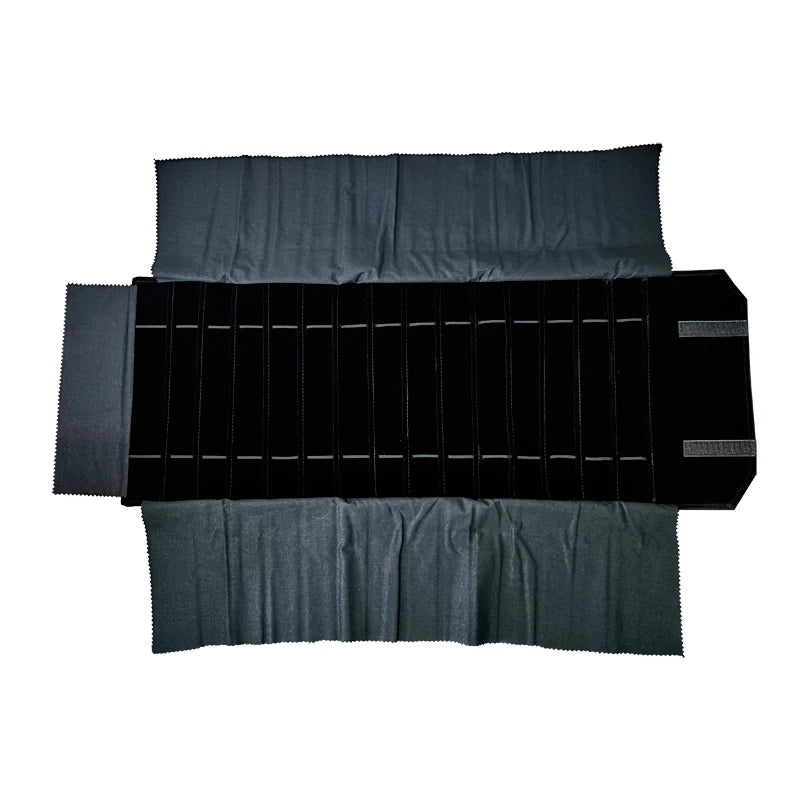 Velvet Watch Roll Bag – Portable Jewelry Organizer for Travel Storage