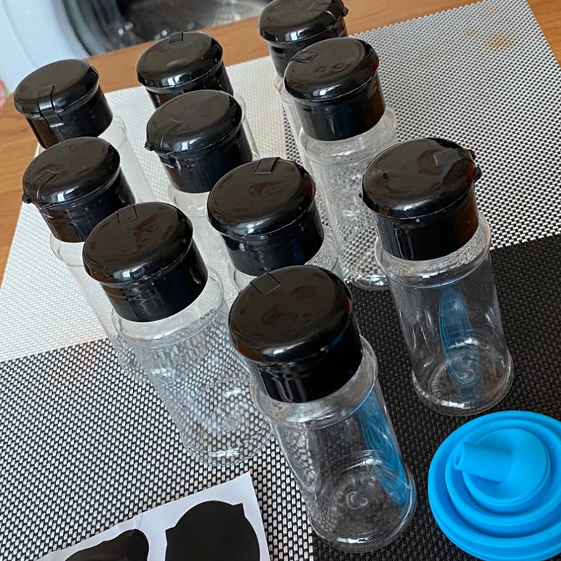 Glass Spice Jars – 100ML Seasoning Containers for Kitchen Storage and BBQ