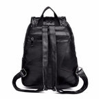 Leather Designer Backpack – Large Capacity Women’s Bag for Travel and School