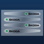 Transparent Car Door Handle Protectors – Anti-Scratch Film for Skoda Models