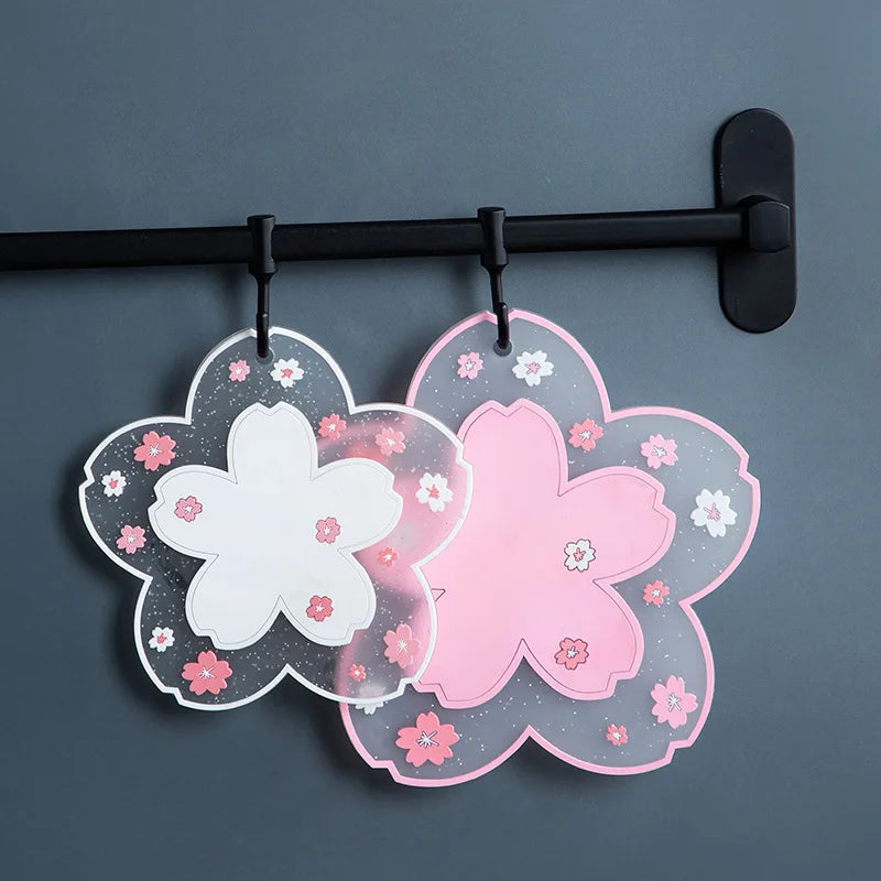 Sakura Cherry Blossom Coaster – Silicone Heat Insulation Mat for Tea Mugs