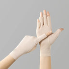 Cotton Fingerless Sunscreen Gloves – UV Protection for Driving and Outdoor