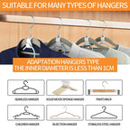 Plastic Hanger Connector Hooks – Space Saving Extender for Closet Organization